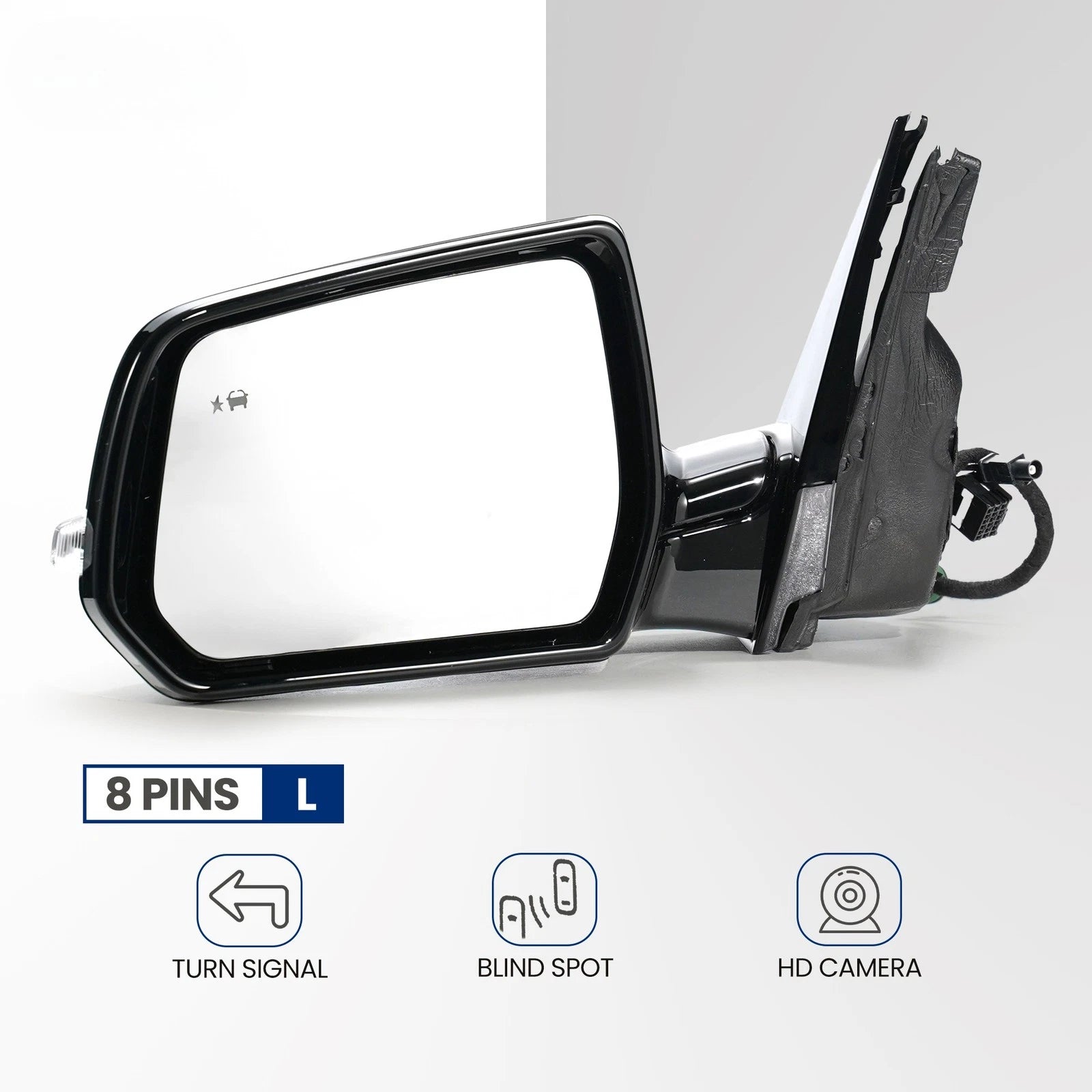 Side Mirror with Turn Signal & Camera for Chevy Traverse (2020–2021)