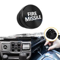 Fire Missile Cigarette Lighter Plug Button Decor Trim for Black Aluminum (—–—)