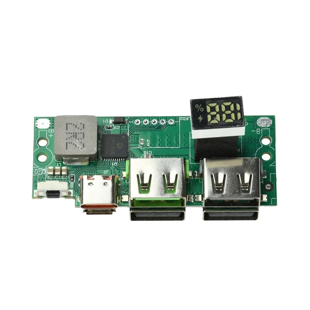 DIY Power Bank Solution IP5356 Chip with PD QC Fast Charging 6-Port Layout