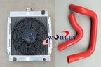 Aluminum Radiator 3 Rows for Datsun 1200 B110 A12T 1.2L (1970-1976)