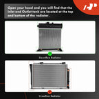 Radiator with Oil Cooler for Mercedes-Benz C230 (1999–2000)