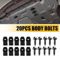 Set of 40 Body Bolts & U-nut Clips for Ford Truck (5/16-18 x 1-3/16") #374