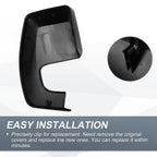 Left Rearview Mirror Cover Cap Gloss Black for Ford Transit Custom (2012–2023)