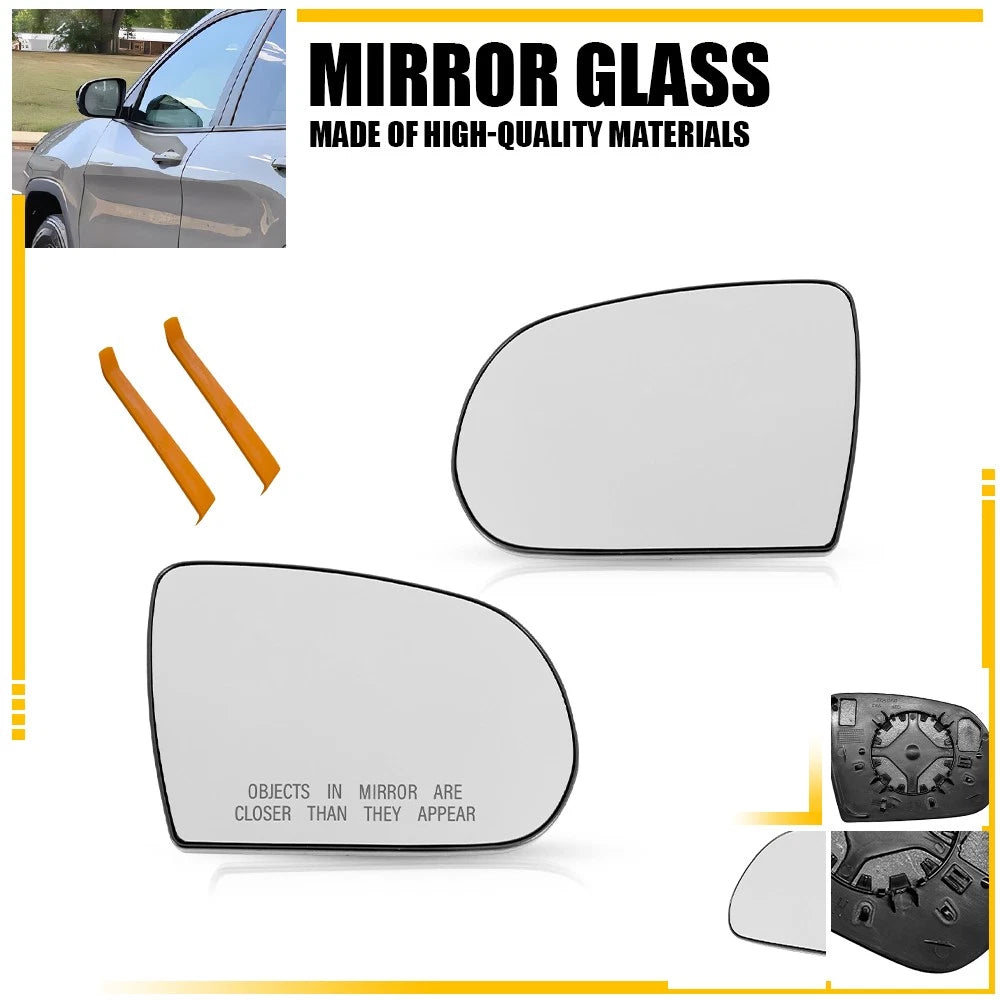 Mirror Glass Left Right Side for Jeep Cherokee (2014–2023) 68228910AA 68228911AA