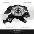 Front Left Loaded Wheel Bearing Knuckle for Mazda CX-7, CX-9 (2007–2015)