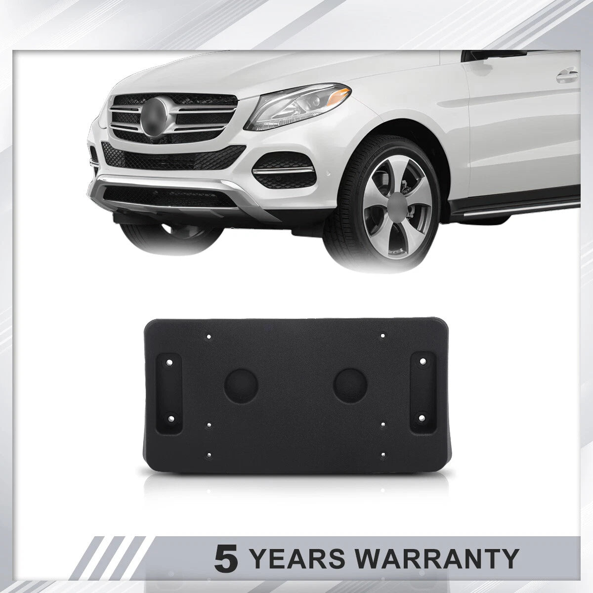 Front License Plate Bracket for Mercedes Benz GLE300d GLE350 GLE400 GLE43 AMG (2016–2023)