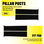 Pillar Post Door Trim Cover Kit for Chevy Silverado GMC Sierra (2014–2018)