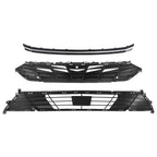 Front Grille for Hyundai Elantra (2024–2025) W/Chrome Trim, Sensor Hole, Camera Hole