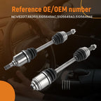 Pair Front CV Drive Axle for Jeep Compass Patriot & Dodge Caliber (2007–2017)