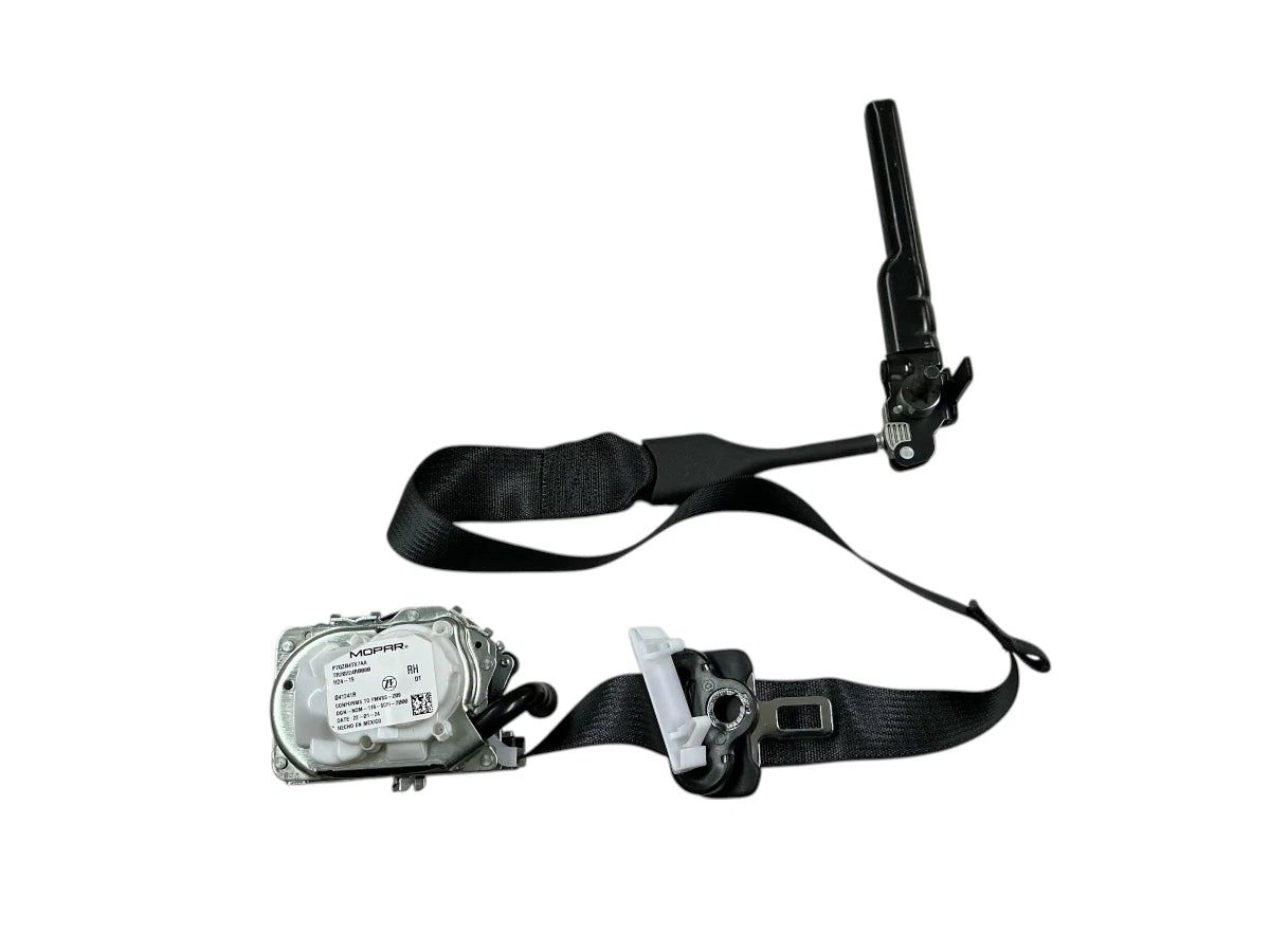 Front Right Seat Belt for RAM 1500 (2025) P7QZ04TX7AA, Black