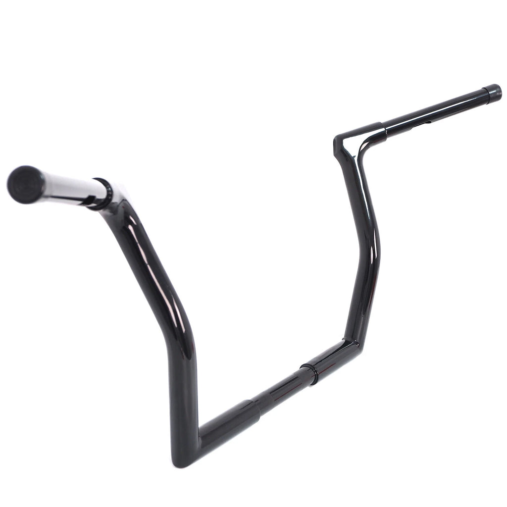 12" Black Ape Hanger Handlebar for Harley Touring 1986–2023 w/ Batwing