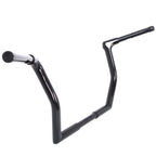 12" Black Ape Hanger Handlebar for Harley Touring 1986–2023 w/ Batwing