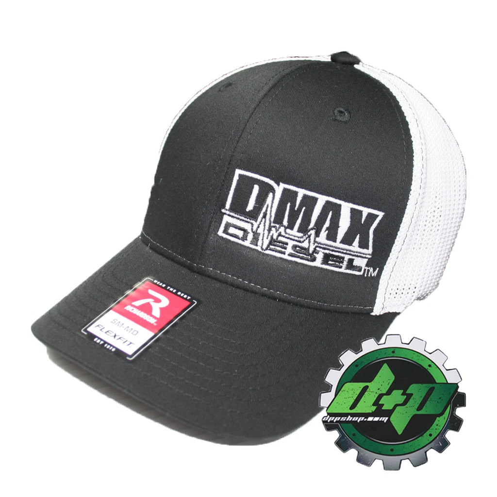 Duramax Diesel Hat for DMAX Truck (S/M) - Black Flexfit White Mesh Back