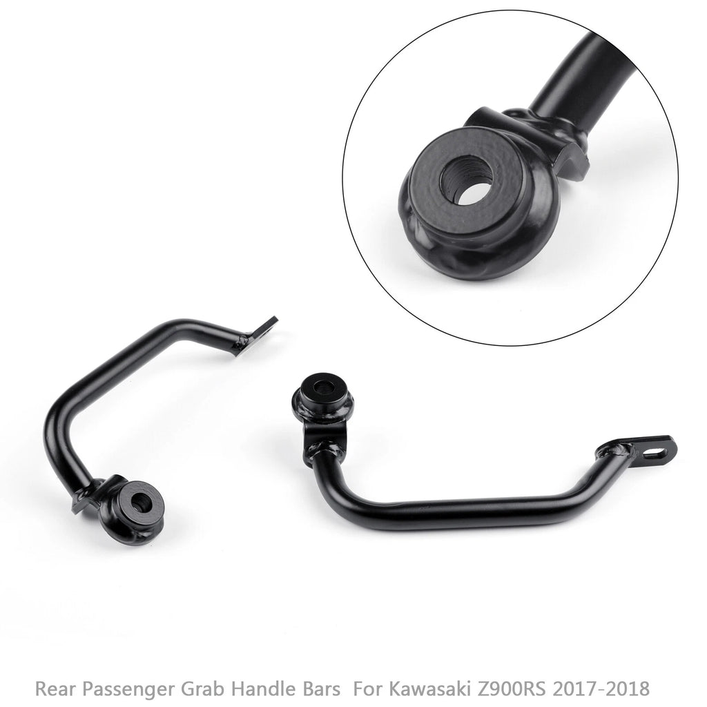Black Passenger Grab Handle Bar for Kawasaki Z 900 950 RS (2017–2022)