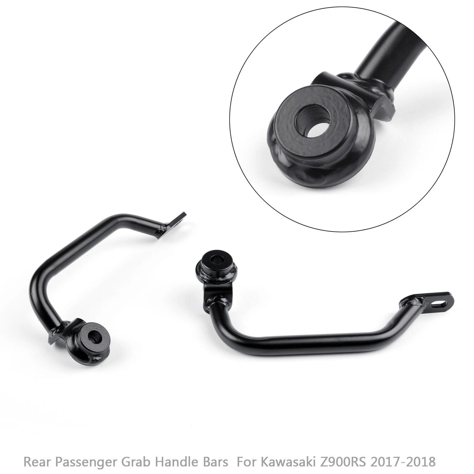 Black Passenger Grab Handle Bar for Kawasaki Z 900 950 RS (2017–2022)