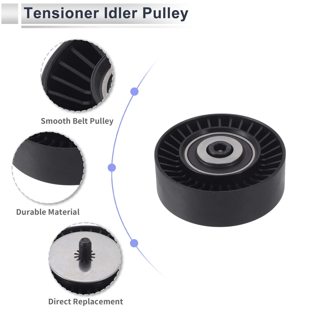 Drive Belt Idler Pulley for BMW 335 (2007–2013) No. 11287557851 Black