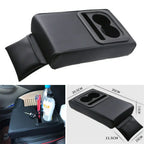 Arm Rest Cushion Pad for Car Center Console - PU Leather (Fits Various Models)