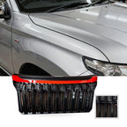 Front Bumper Grille for Mitsubishi Triton L200 (2019–2020) Black Red