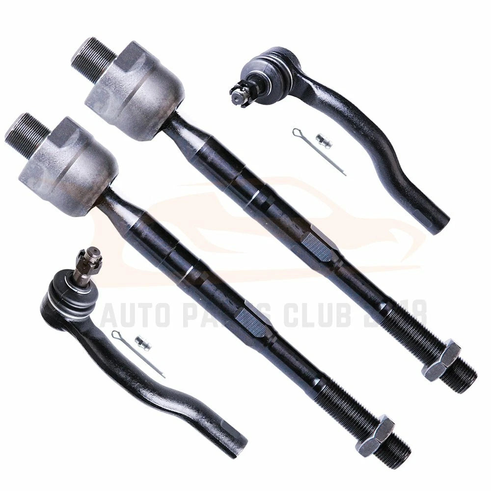 Set of 4 Tie Rods for Infiniti QX56, Nissan Titan, Armada (2004–2015)