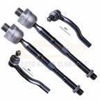 Set of 4 Tie Rods for Infiniti QX56, Nissan Titan, Armada (2004–2015)