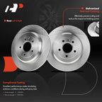 Rear Disc Rotors & Pads Set for Ford Taurus (2010-2017)