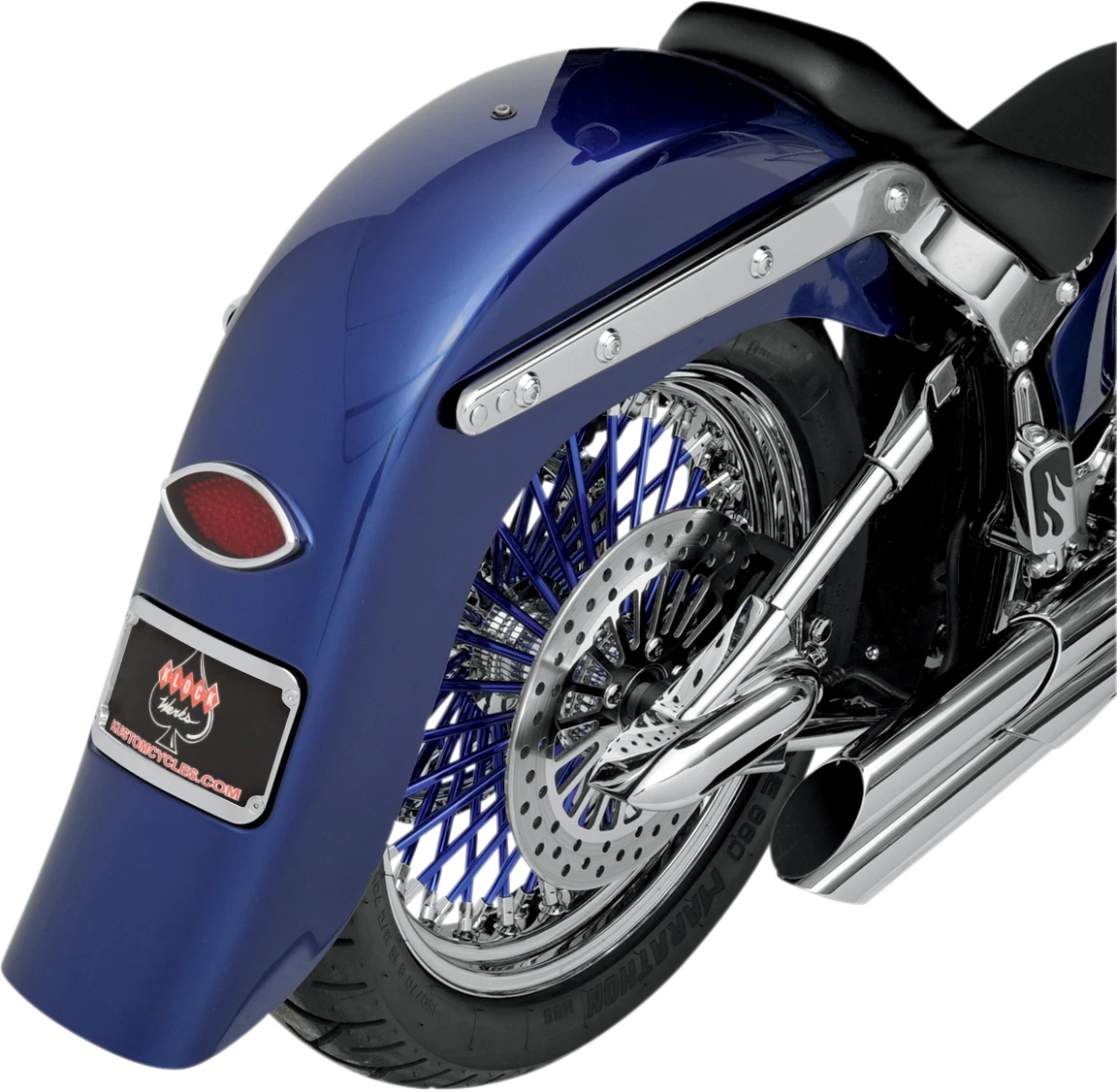 Klock Werks 4" Stretched Rear Fender for Harley Davidson (Unfinished)