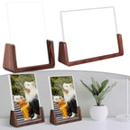 Wood Photo Frame for Acrylic Covers (Walnut Base)
