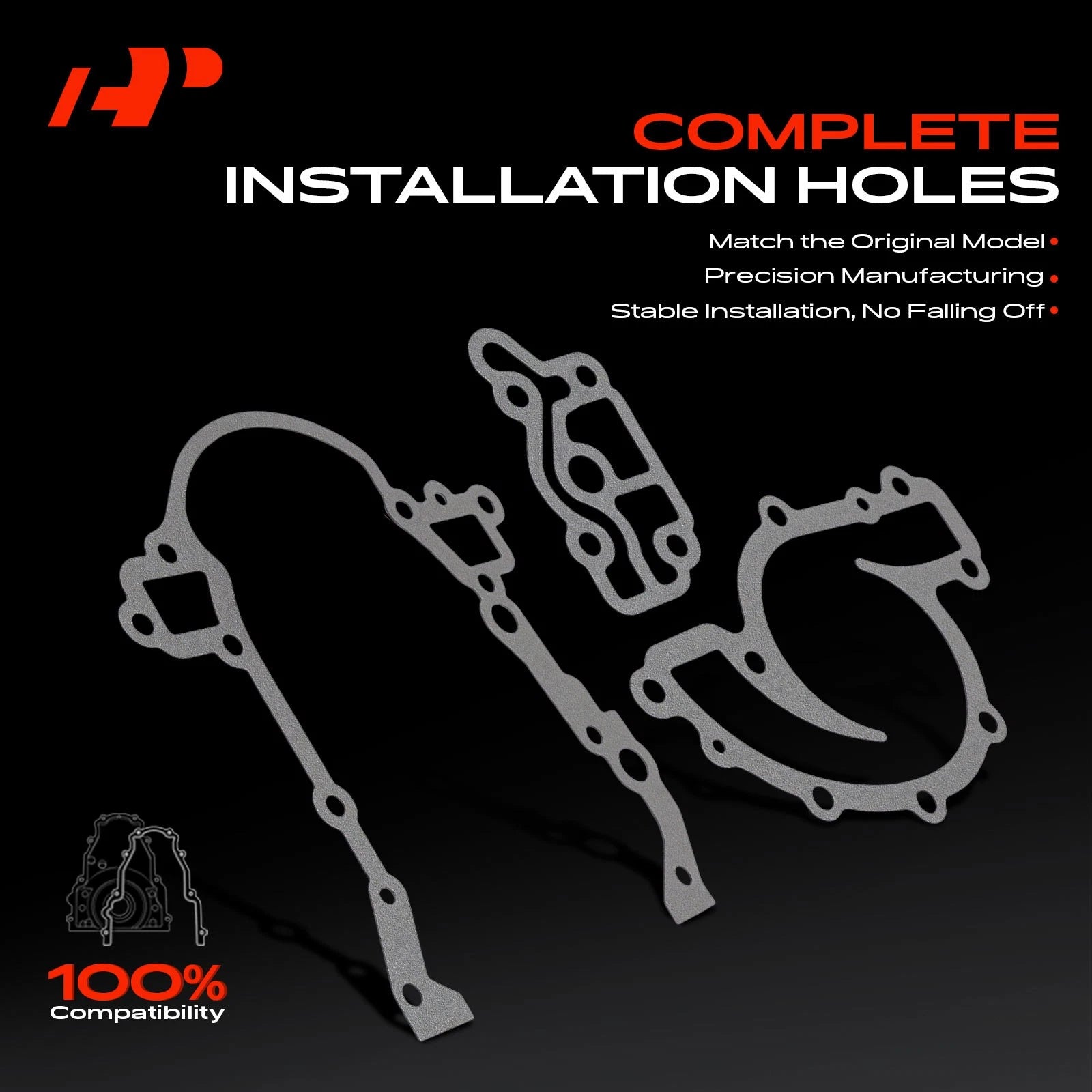 Engine Timing Cover Gasket Set for Buick LaCrosse and Lucerne (2006-2009)