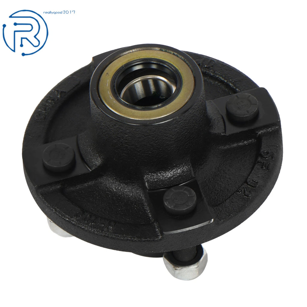 2 Pack Trailer Hub Assembly for 4-Lug Trailers (Fits Various Models)