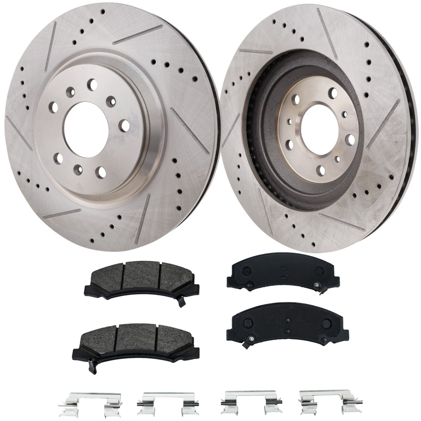 Front Brake Disc and Pad Kit for Chevy Impala Limited (2014–2016)