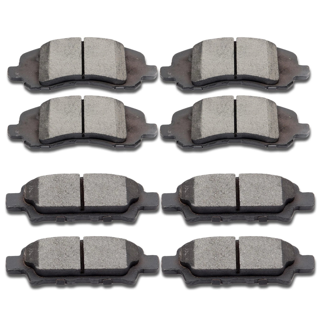 Set of 4 Ceramic Brake Pads for Dodge Avenger/Caliber (2007–2017) Jeep Compass