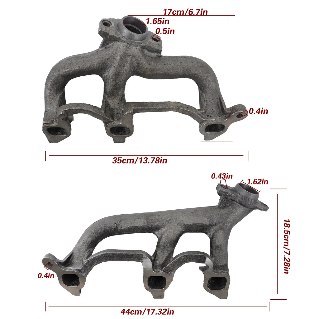 2Pcs Exhaust Manifold & Gasket for Jeep Grand Cherokee (1999–2006)