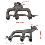 2Pcs Exhaust Manifold & Gasket for Jeep Grand Cherokee (1999–2006)