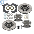 Front Disc Brake Kit for Mustang II (Slotted, Chevy Rotors)