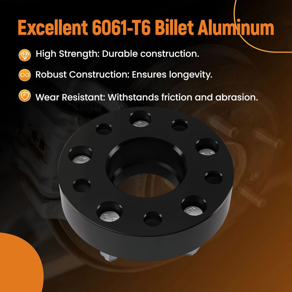 1.5 Inch Aluminum Spacers for Jeep Grand Cherokee L WK (2021–2023) 5x5 Hub