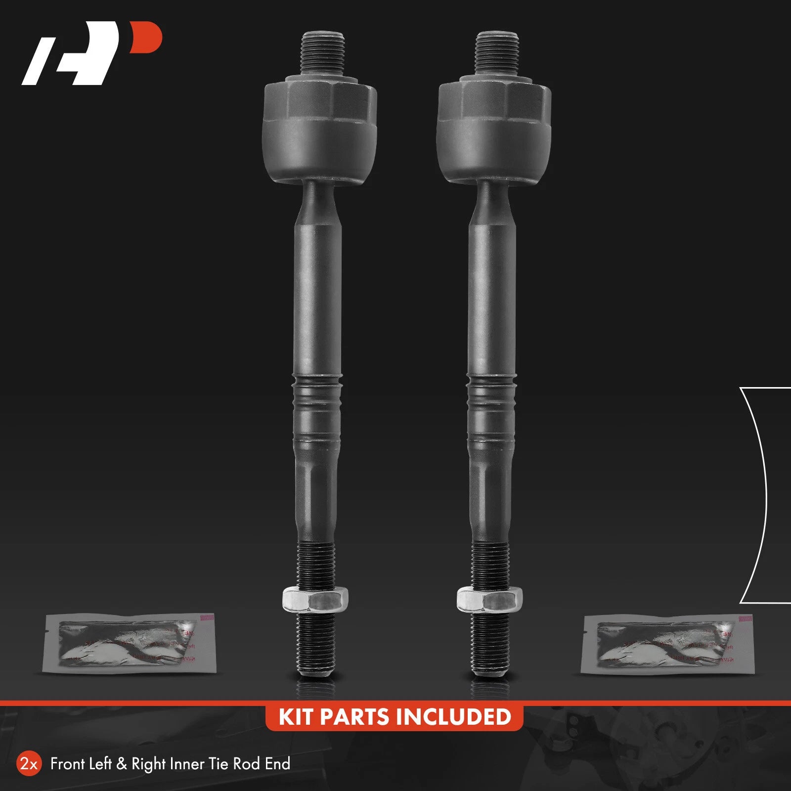 2X Front Inner Tie Rod Ends for Honda Accord (2018-2022)