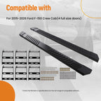 6 Inch Side Steps for Ford F-150 SuperCrew Cab (2015–2026) Non-Slip