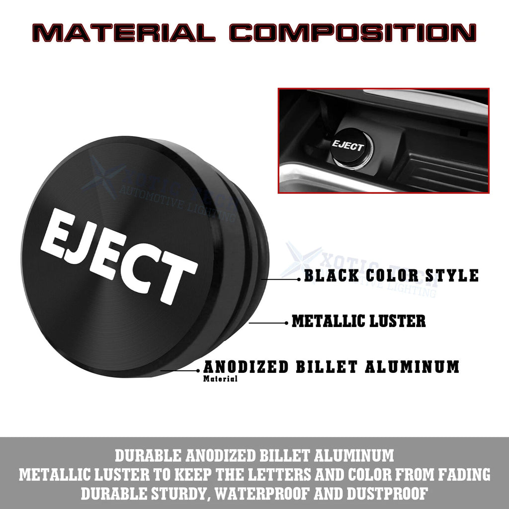 Real Carbon Fiber Engine Black Cigarette Eject Button Trim for Nissan Infiniti (2000-2025)