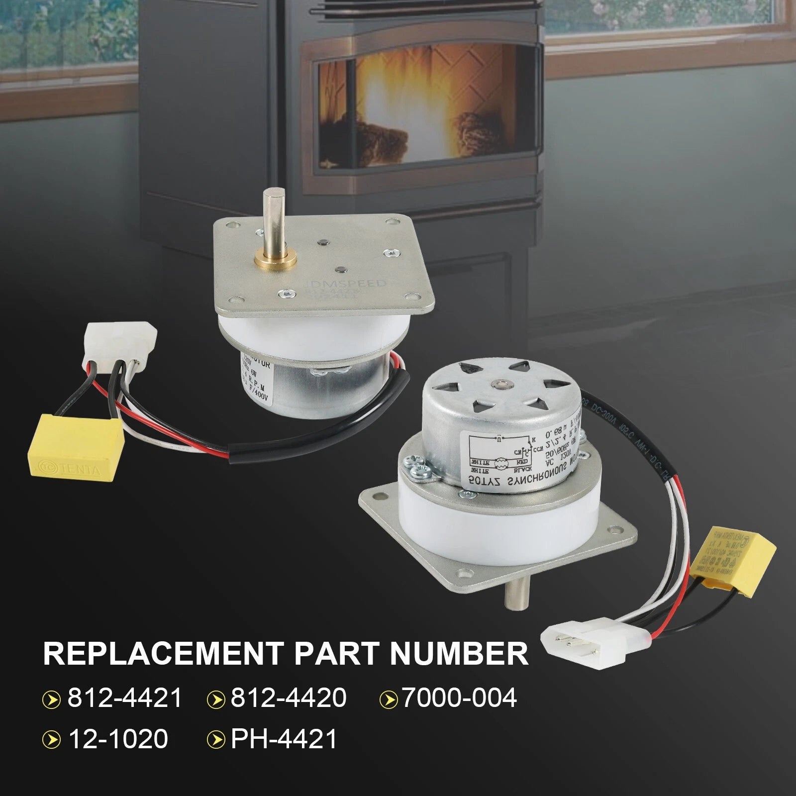 Auger Feed Motor for Quadrafire & Heatilator Pellet Stove