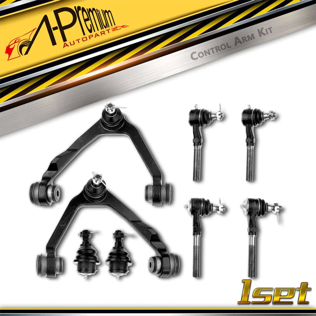 Set of 8 Front Control Arm Ball Joints Tie Rods for Ford F-150 F-250 (1997–2003)