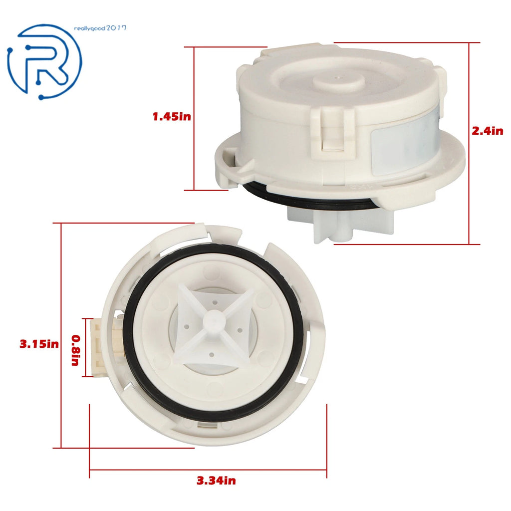 Drain Pump Motor for ABQ75742501 (Compatible with Dishwasher Models)