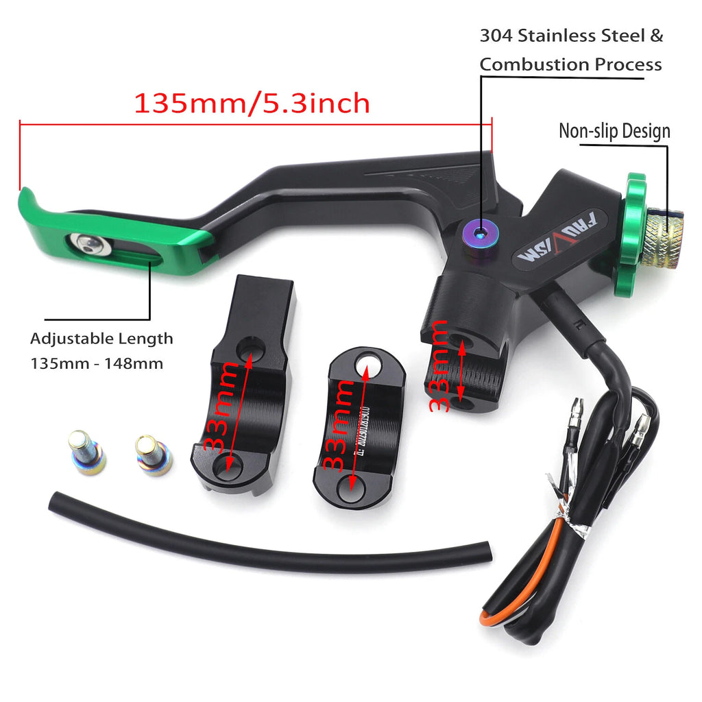 22mm Left Adjust Easy Pull Clutch Lever for Yamaha YZF R1 R6 MT-09 XSR (2015–2023)