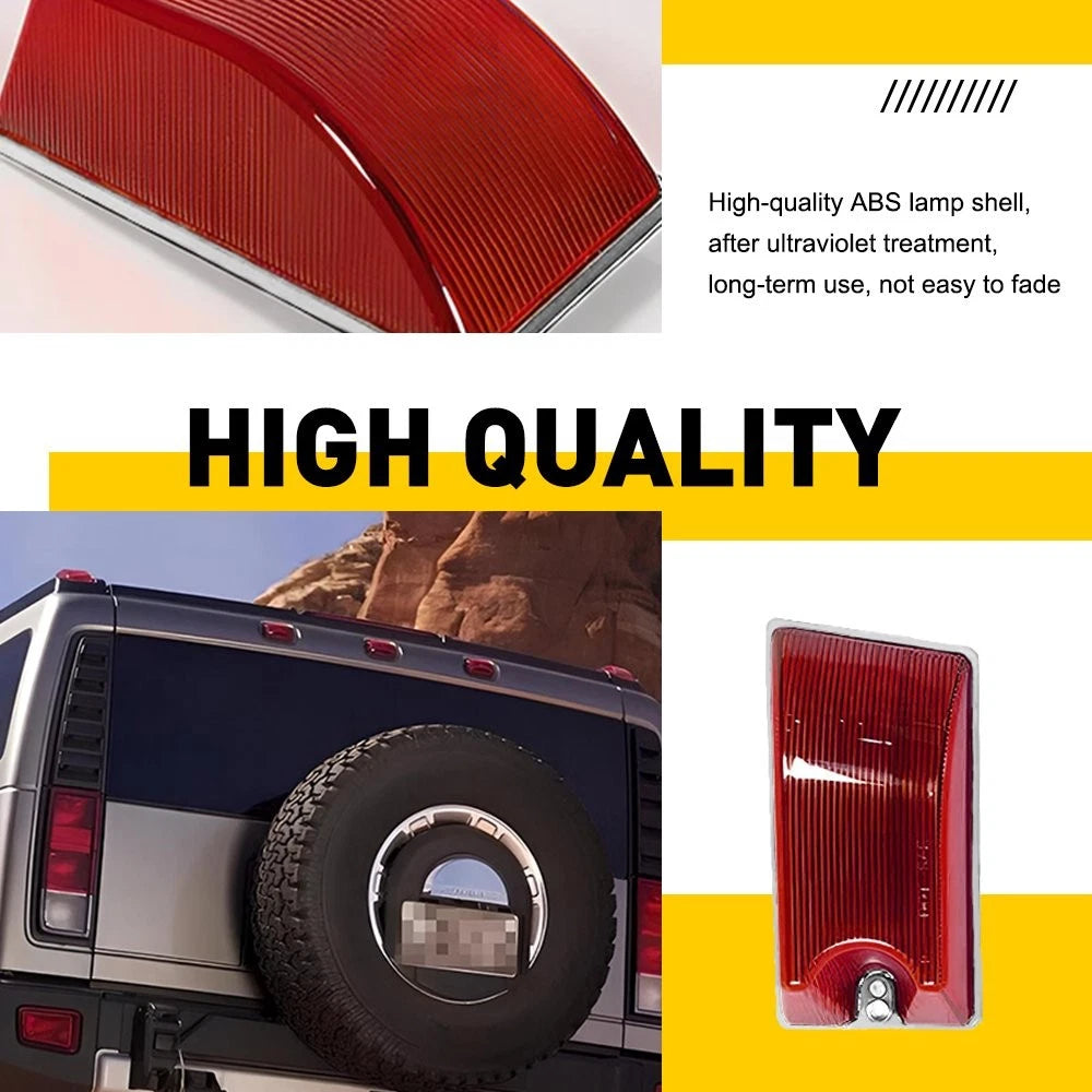 10pcs Amber Red Cab Marker Roof Running Lights for Hummer H2 (2003–2009)
