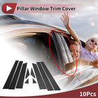Door Pillar Window Trim for Nissan Murano (2003–2008) Black Carbon Fiber