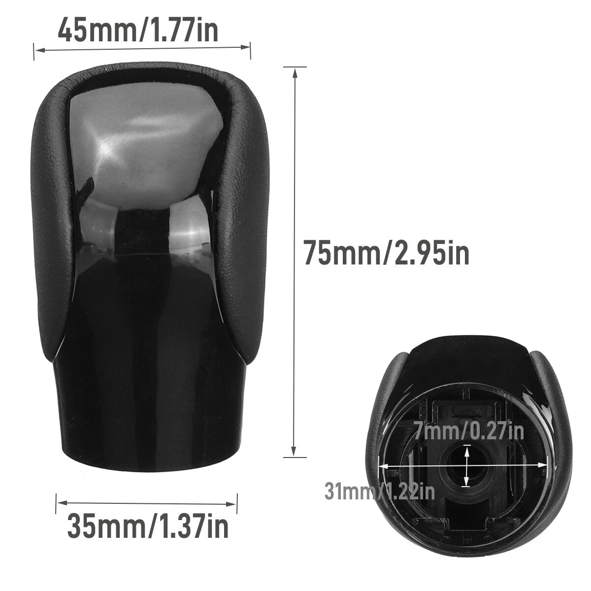 Gloss Black Leather Gear Shift Knob for Lexus ES GS 450h GX IS NX RC RX GX 460