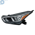 Headlight Assembly for Nissan Versa SV (2020-2021) Halogen Chrome Clear Lens