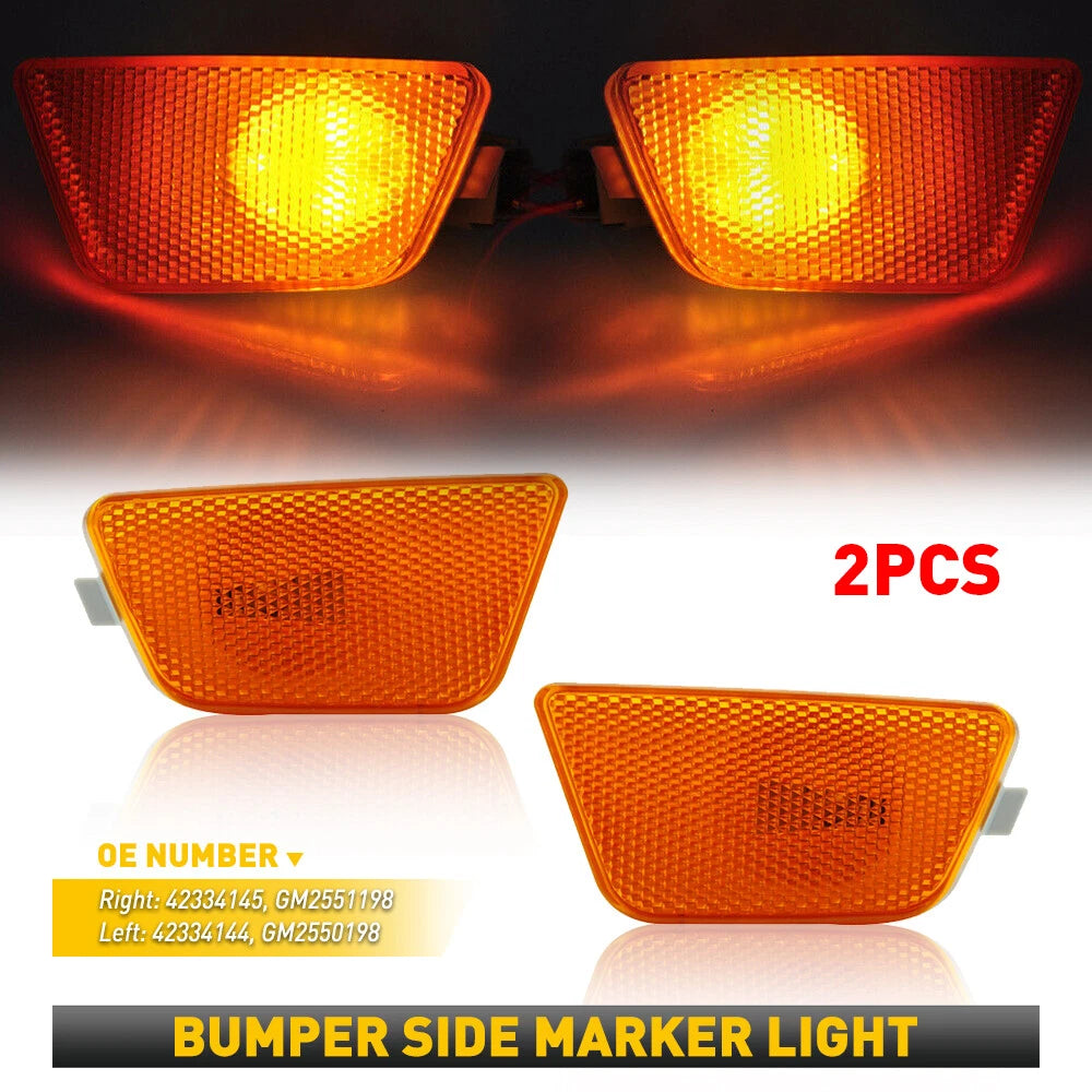 Amber Lens Front Bumper Side Marker Lights for Chevrolet Cruze (2011–2015)