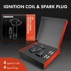 4x Ignition Coil & Iridium Platinum Spark Plug for Toyota Camry (2018–2021)
