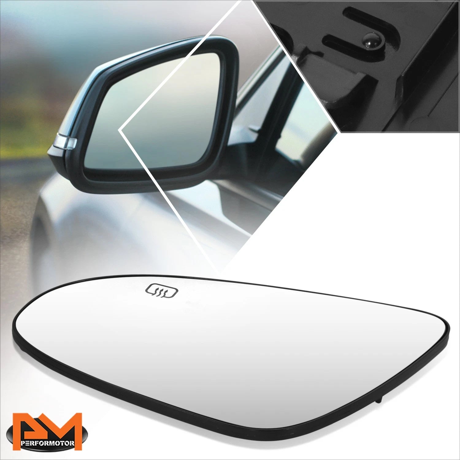 11.8" Universal Clip On Wide Angle Rear View Mirror for Cars