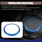 Multimedia Knob Ring Blue for BMW 1 2 3 4 5 6 7 Series X2 X3 X4 (1)